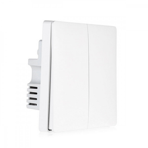 Smart wall switch (no neutral, double rocker)