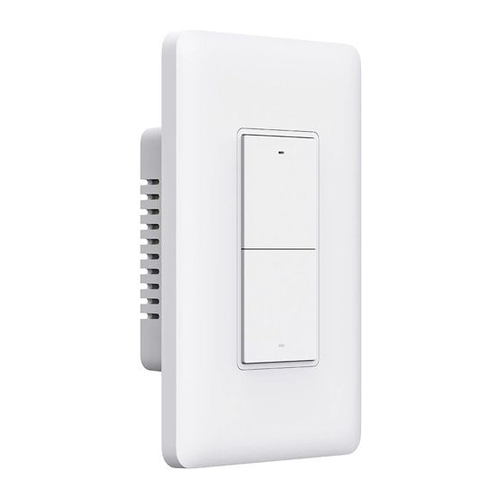 Smart wall switch (no neutral, double rocker), US