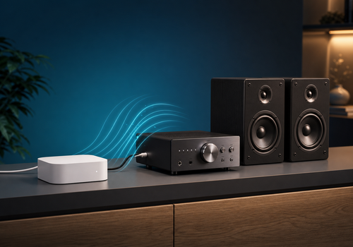 Let your classic AirPort Express trigger the right audio path automatically.