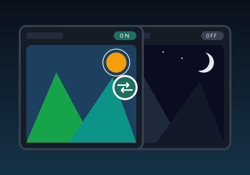 Dashboard widget that shows a different local image based on a boolean Homey sensor.