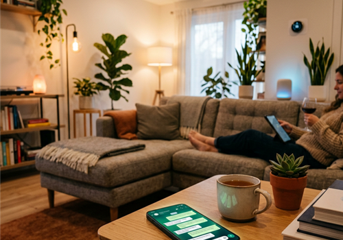 Control your home with a WhatsApp message.