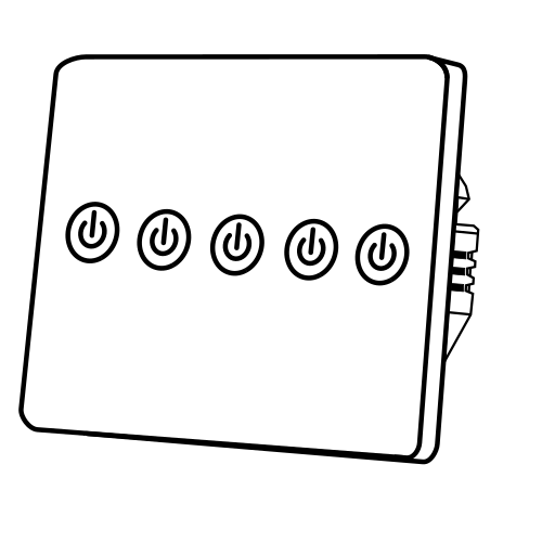 Wall Switch 5gang