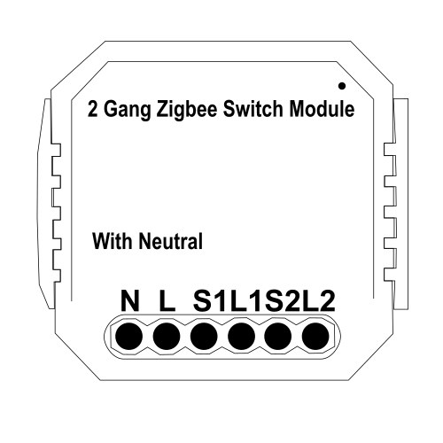 Wall Switch 2-Gang 1-Way (BSEED)