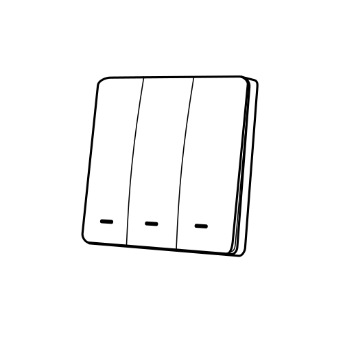 Interrupteur Scène 3 Boutons