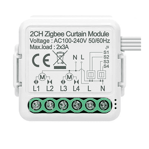 2 Gang Curtain Module