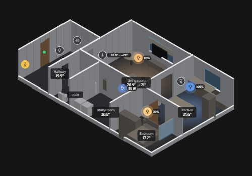 Your home as a live floor plan, for any screen in your home