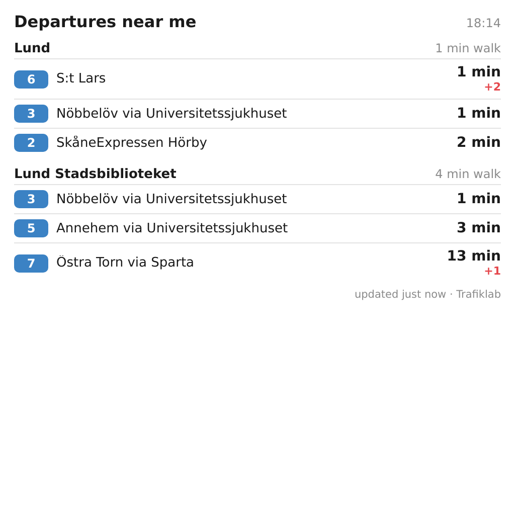 Departures near me