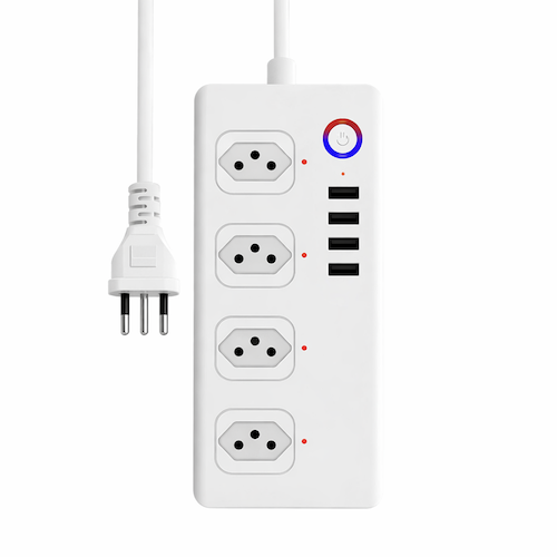 Power Strip 4 Sockets + USB