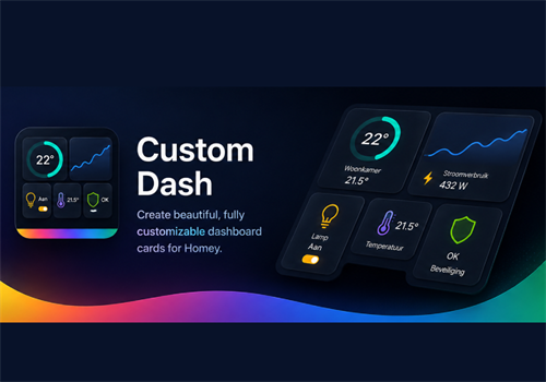 Ontwerp moderne custom dashboard cards met status, knoppen, sliders en meer.