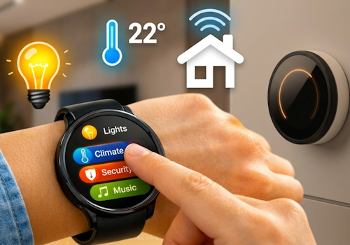 Your smart home, right on your wrist or walls.