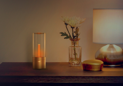 Set the mood with warm candlelight