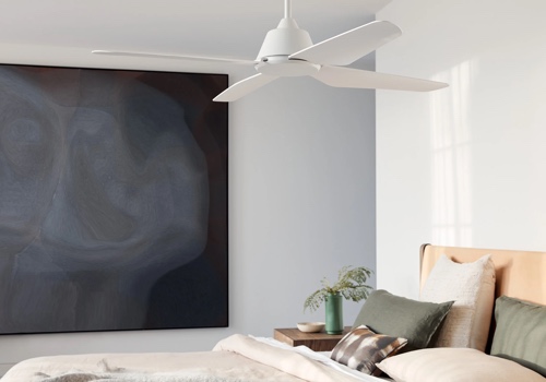 Ceiling fans that answer to Homey as well as the handset.