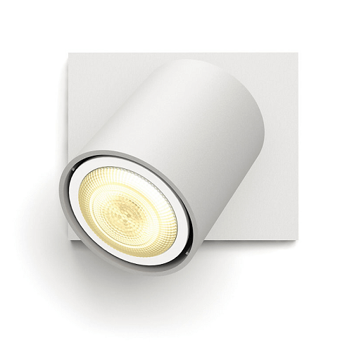 Pillar Single Spotlight White Ambiance