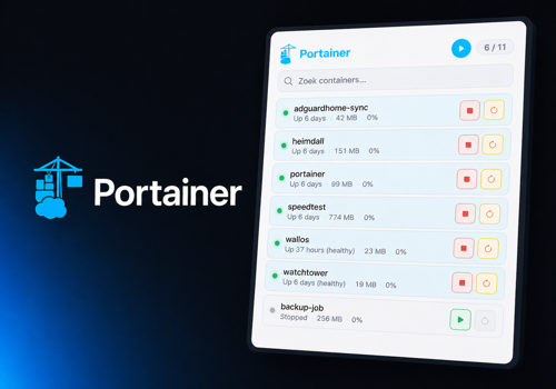 Docker container monitoring and control, right inside Homey.