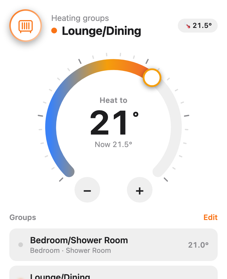 Heating groups