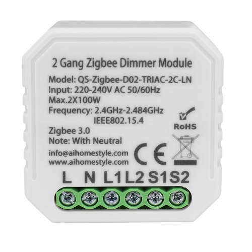 2 Gang Dimmer Module