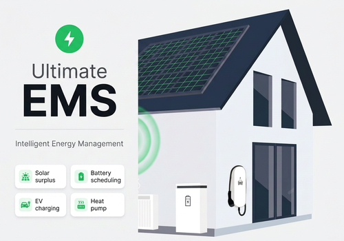 Intelligent energy management for solar, battery, EV and heat pump