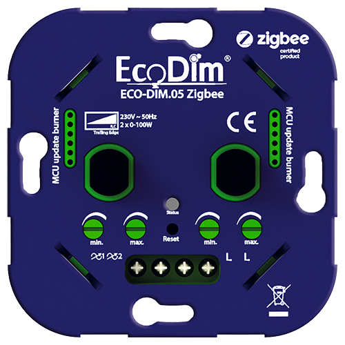 ECO-DIM.05 duo dimmer (Zigbee) - Left