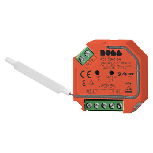 Dubbele inbouwdimmer (Zigbee)