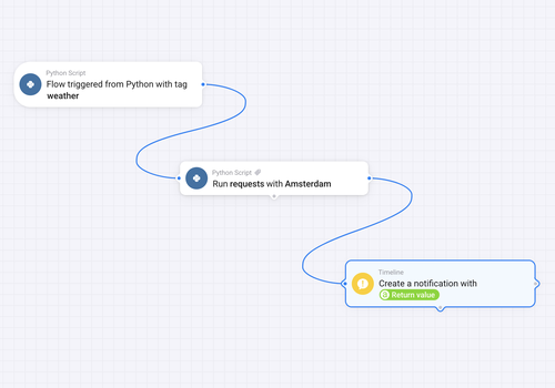 Run Python code from Advanced Flows