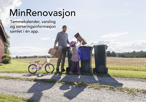 The app gives an overview of when the waste is collected at your address